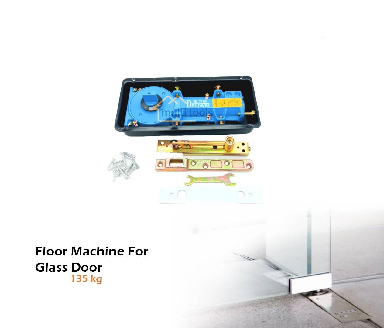 135Kg  Floor Machine For Glass Door